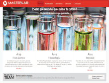 Tablet Screenshot of masterlab.com.mx